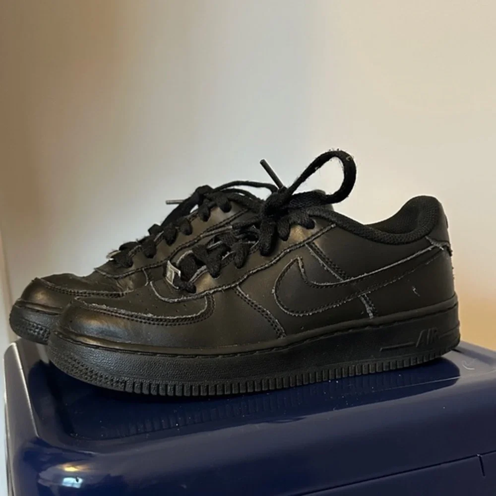 Classic Black Airforce One Kids Sneakers